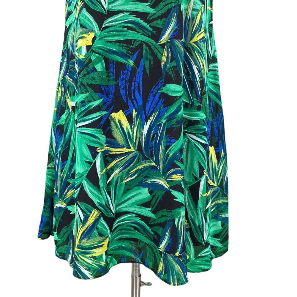 Calvin Klein Tropical Print Sleeveless Shift Dress - Picture 4 of 16